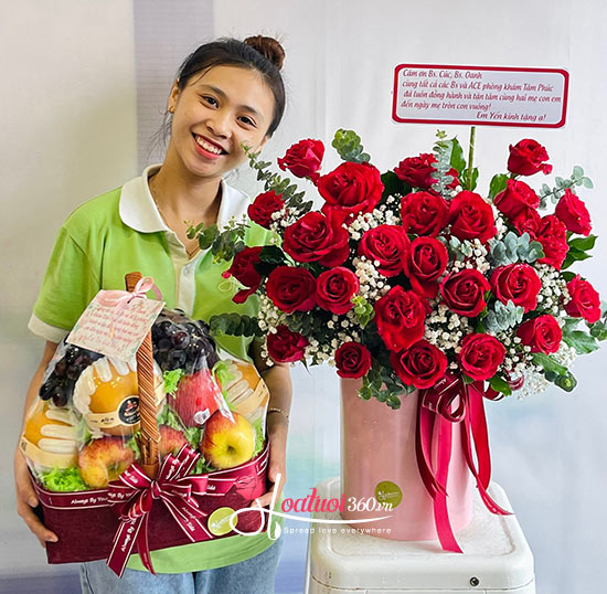Cửa hàng Hoa Lan 360 là địa điểm uy tín cung cấp giỏ trái cây tại TP.HCM
